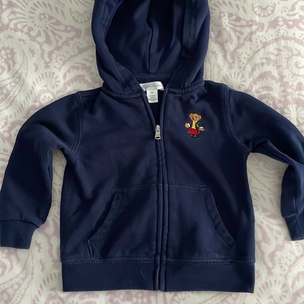 Ralph Lauren - Girl Polo Bear Hoodie - 18M